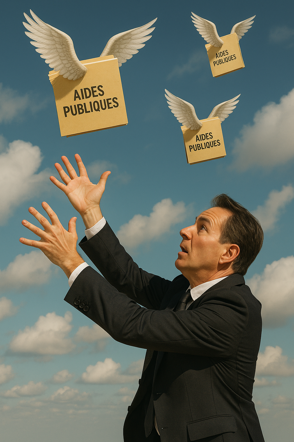 Illustration des aides publiques qui s'envolent